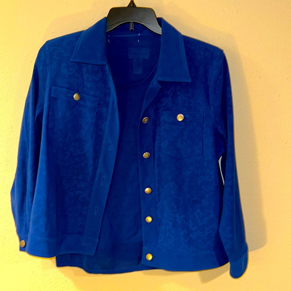 Drapers and Damons women’s button up with sweater size PL